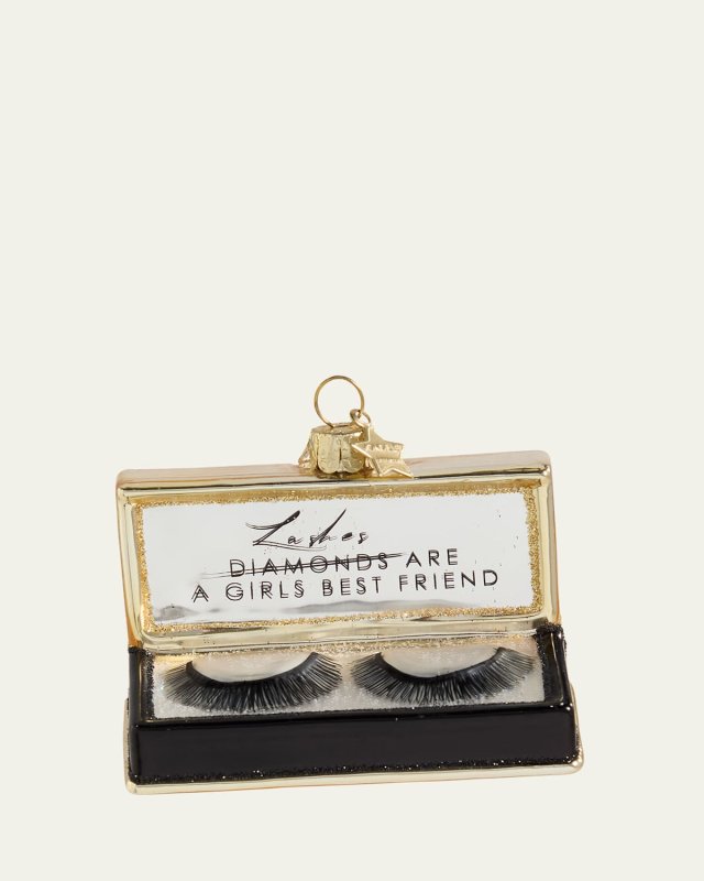 Fake Eyelashes Christmas Ornament